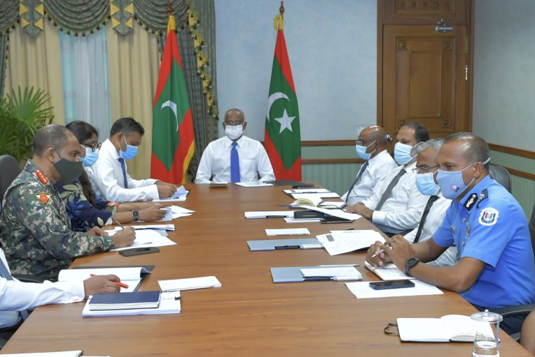ރައީސް ސާލިހު ނެޝަނަލް ސެކިއުރިޓީ ކައުންސިލްގެ މެމްބަރުންނާއި ބައްދަލުކުރެއްވުން