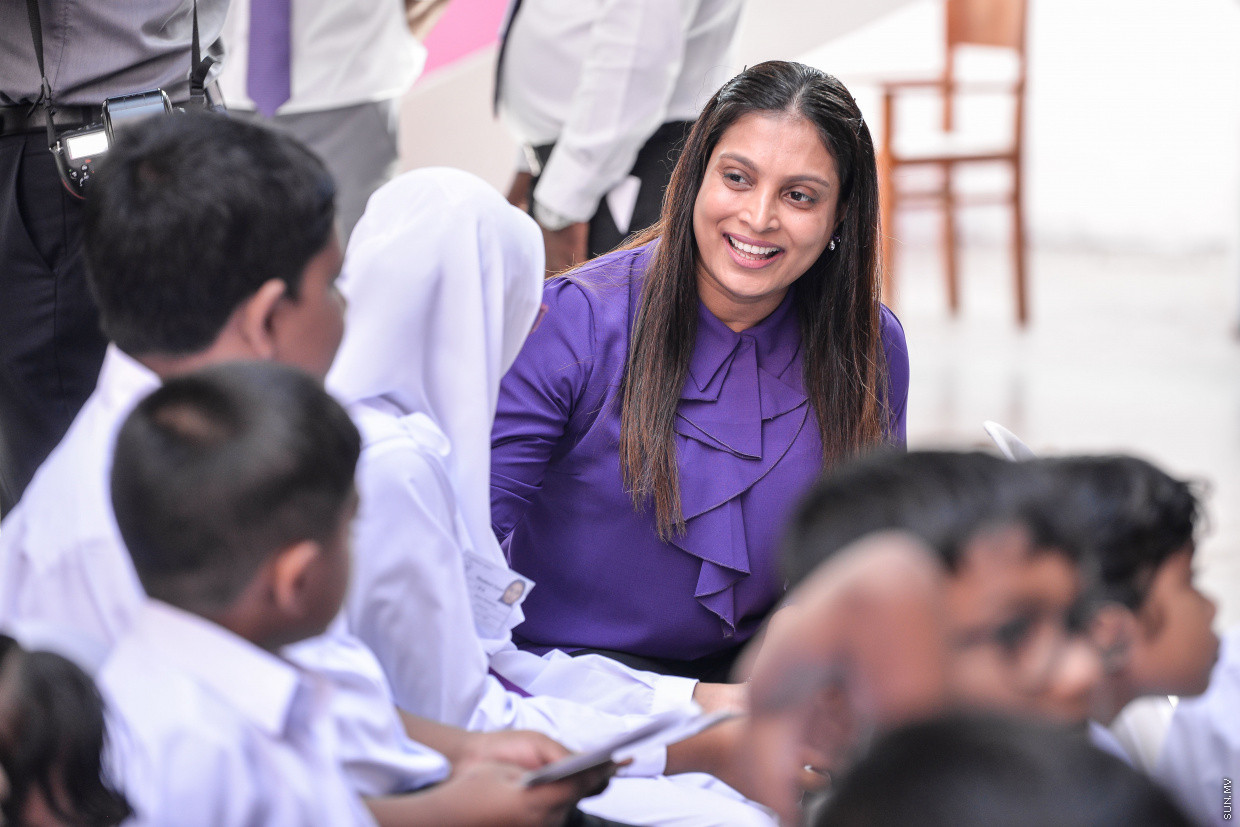 އެޑިއުކޭޝަން މިނިސްޓަރު އައިޝަތު އަލީ | ފޮޓޯ: ސަން