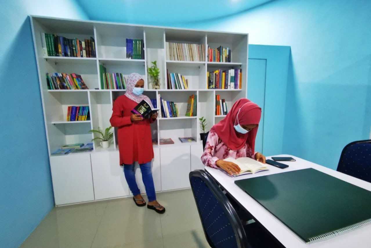 015 bml ބީއެމްއެލްއިން ރ. ފައިނުގައި ތަރައްގީކުރި ރައިބްރަރީ