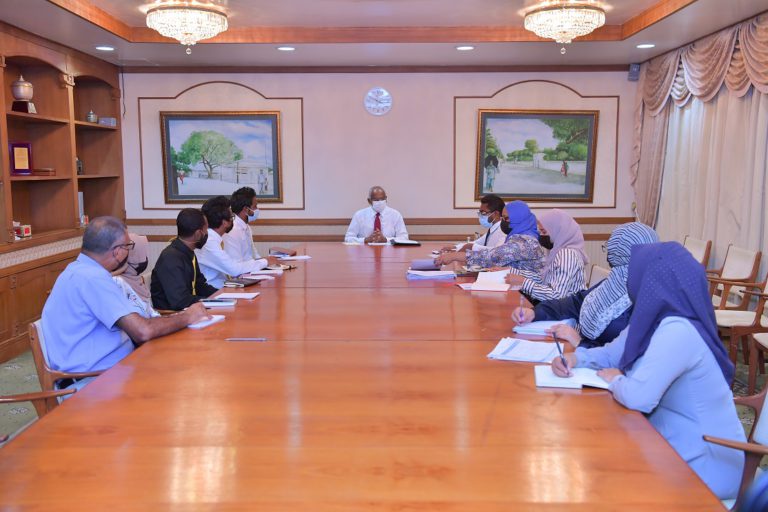 019 raees office ރައީސް ސޯލިހު ދިގުރަށު ކައުންސިލް މެމްބަރުންނާއި ބައްދަލުކުރައްވަނީ