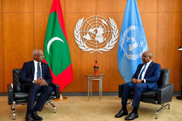 048 raees އދ ގެ އާންމު މަޖިލީހުގެ ހަވާސާގެ ތެރެއިން އެމަޖިލީހުގެ ރައީސް އަބްދުﷲ ޝާހިދާއި ރައީސް ސޯލިހު، ބައްދަލުކުރައްވަނީ